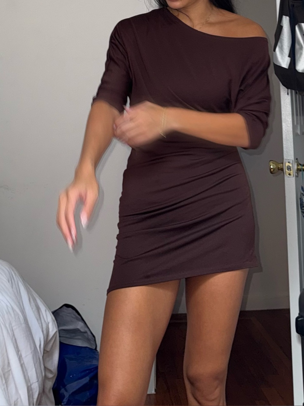 Vintage off the shoulder dress